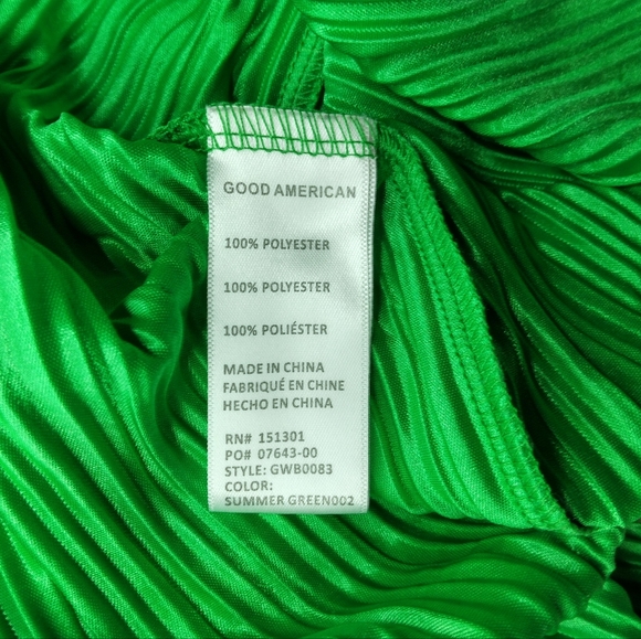 Good American Always Fits Wide Leg Plisse Pants Size 3/4 - Picture 8 of 10